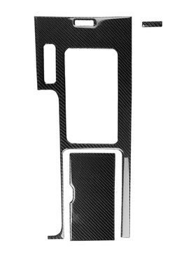 适用Mustang09-13款福特老野马档位换档水杯储物面板3件碳纤维贴
