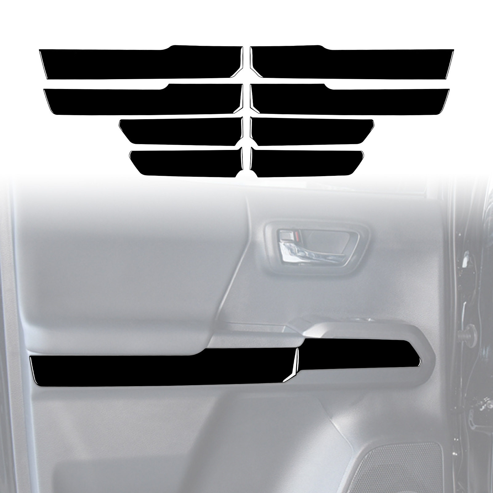 适用于15-20丰田塔库玛内门板饰条钢琴黑 亮黑汽车内饰改装配件,电动车/配件/交通工具,更多电动车零/配件,淘宝优惠券,粉丝福利购,淘宝优惠卷