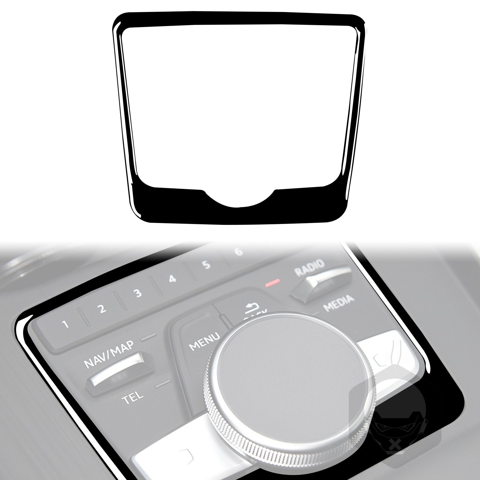 适用17-19奥迪新A4La4b9迷你显示板钢琴黑亮黑汽车内饰改装装饰,电动车/配件/交通工具,更多电动车零/配件,淘宝优惠券,粉丝福利购,淘宝优惠卷