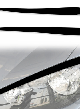 适用于09-12大众高尔夫6vi mk6 大灯灯眉钢琴黑色汽车内饰改装