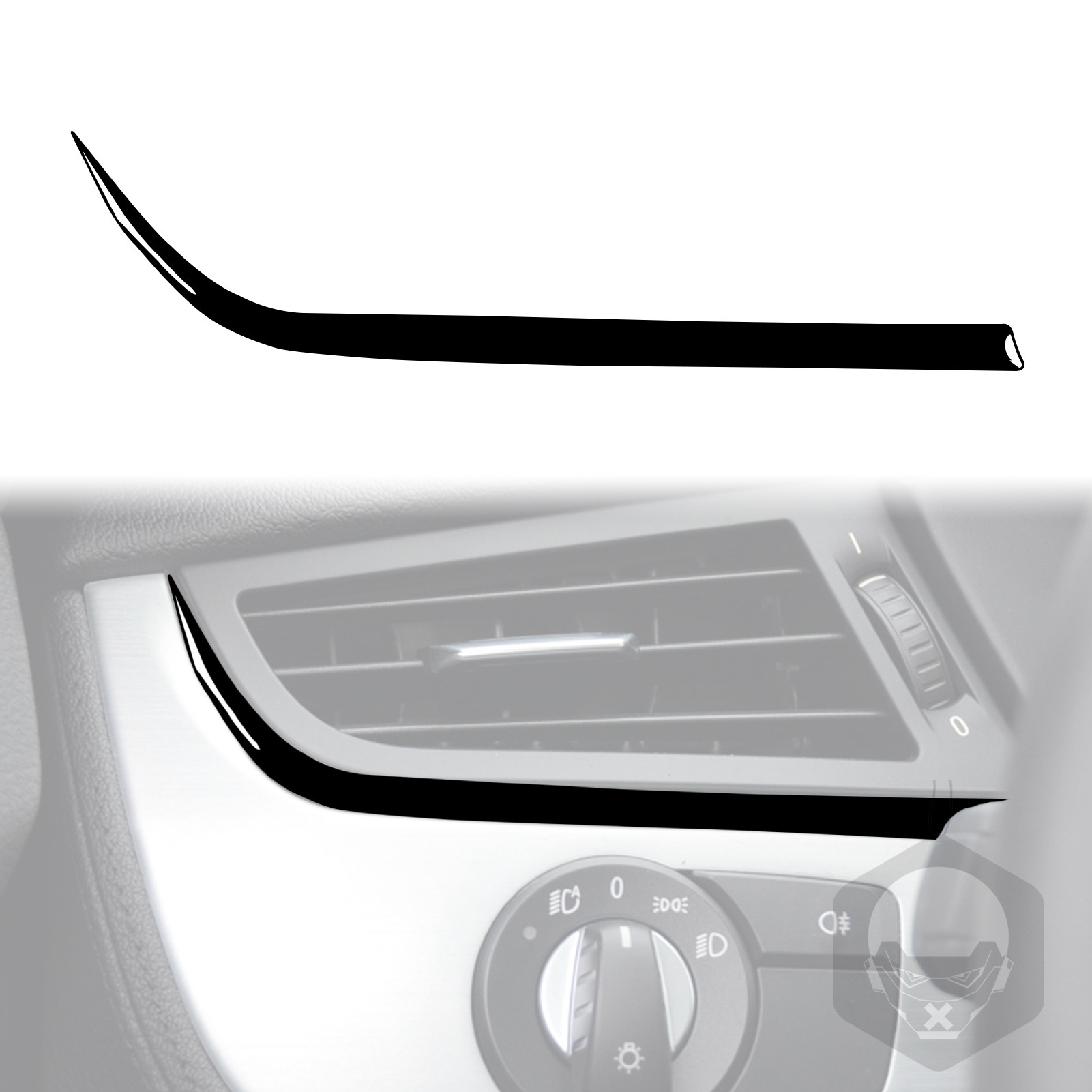 适用于2009-2016宝马Z4E89大灯按钮外包围钢琴黑汽车内饰改装配件