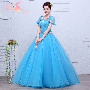 主持艺考2025新款影楼主题服装独唱演出服女蓬蓬裙舞台年会晚礼服