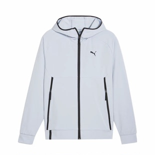 PUMA彪马梭织夹克男装2025新款连帽运动服宽松防风衣外套626178