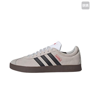 adidas Vlcourt 减震 轻运动 休闲舒适 德训鞋  灰黑HQ1802