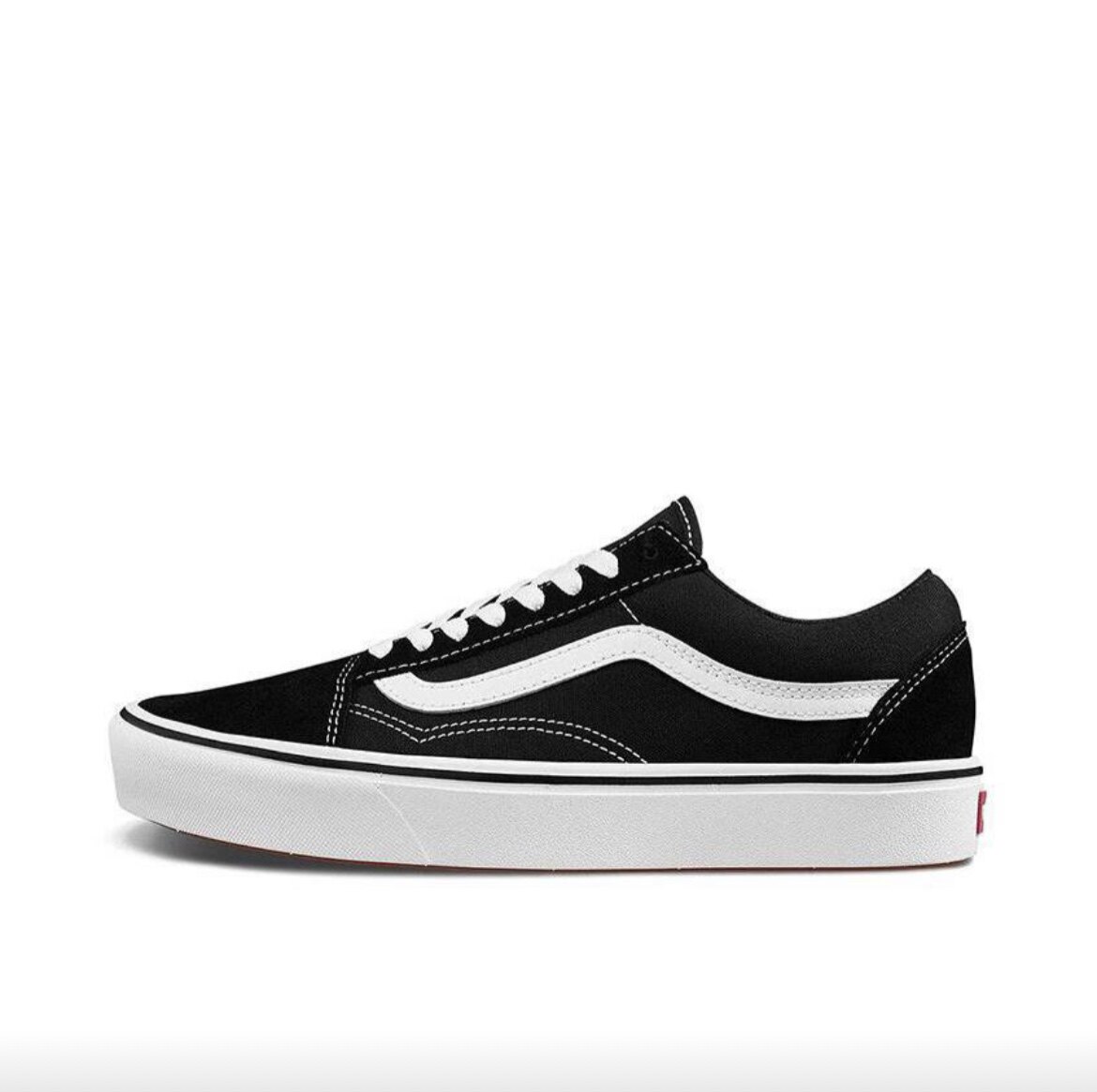 Vans Filmore 高街风 舒适 休闲复古风帆布鞋白底黑色VN0A3WMAVNE