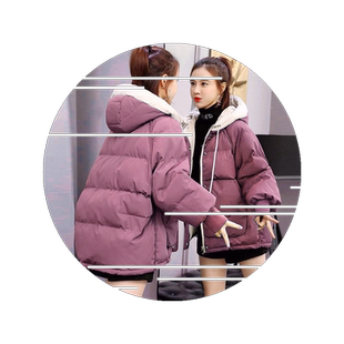丝棉服女短款棉袄2026冬季新款韩版宽松学生面包服棉衣外套女款潮