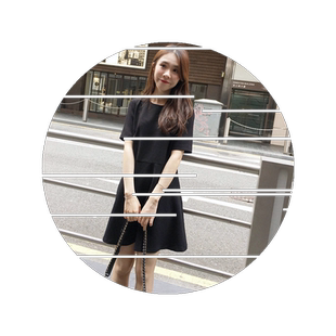 韩版宽松小黑裙显瘦遮肚大码短裙2026新款裙子连衣裙女夏小众学生