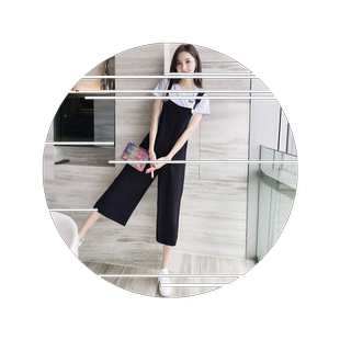 2026春夏季甜美背带阔腿裤套装女小个显高宽松减龄休闲两件套套装