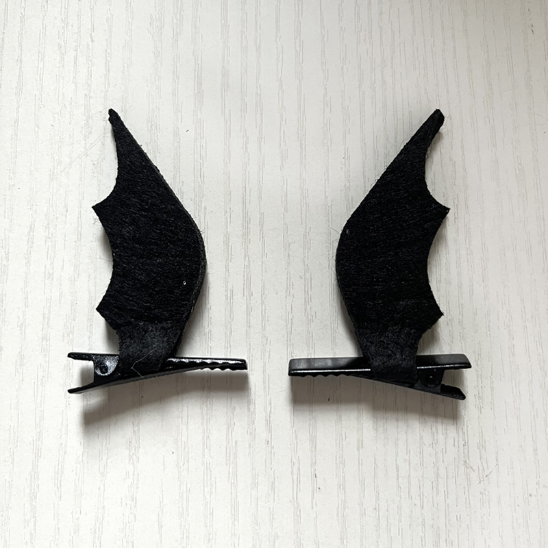 Halloweenhairclipblackdem