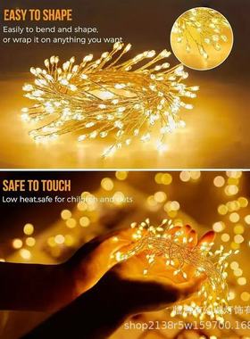 Cross border LED firecrackers, copper wire light string, fe
