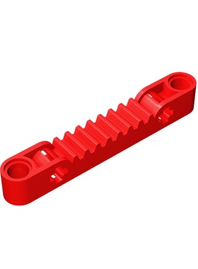 华志积木87761积木1x7 带轴栓孔齿轮条架玩具配件零件拼装拼插