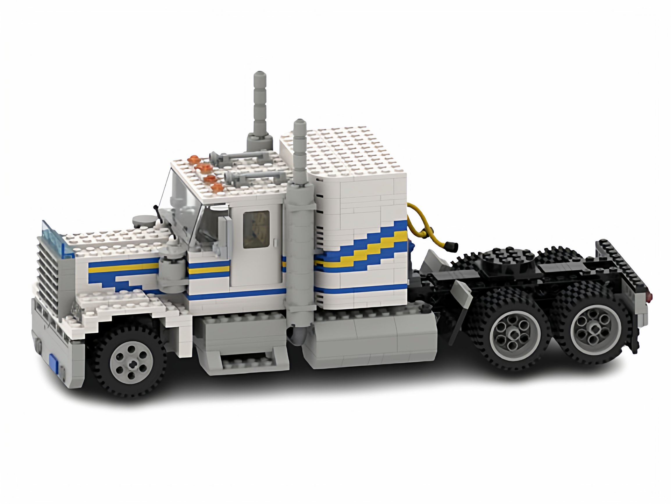 现货小颗粒MOC-249395拼装积木益智运输货车客车玩具模型礼物摆件