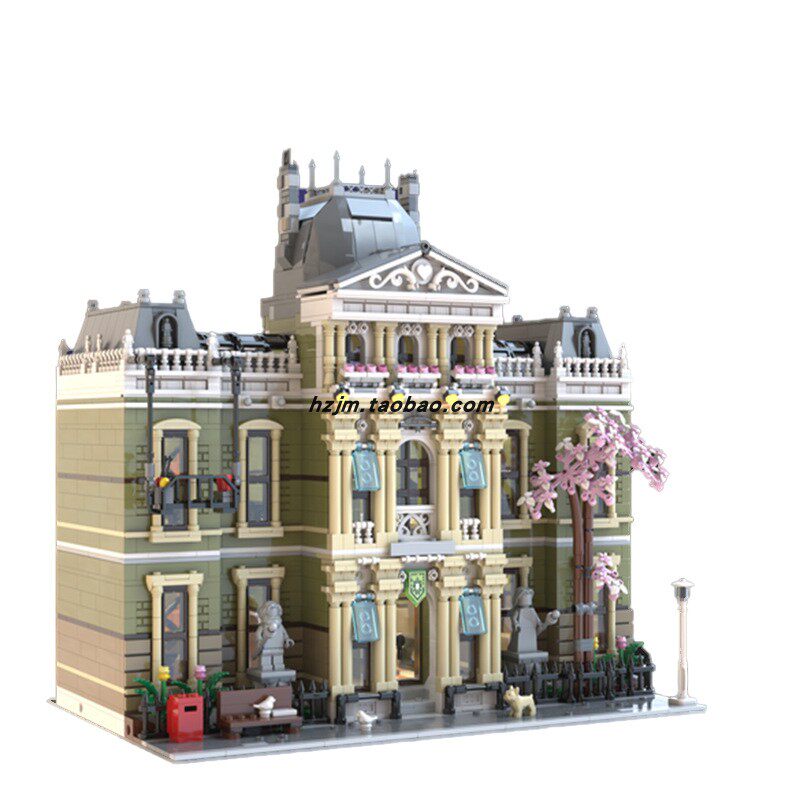 国产积木MOC-168940自然历史博物馆拼装玩具