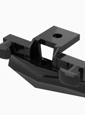 小颗粒积木MOC 45708 火车连接件磁铁连接件缓冲犁拼装玩具零配件