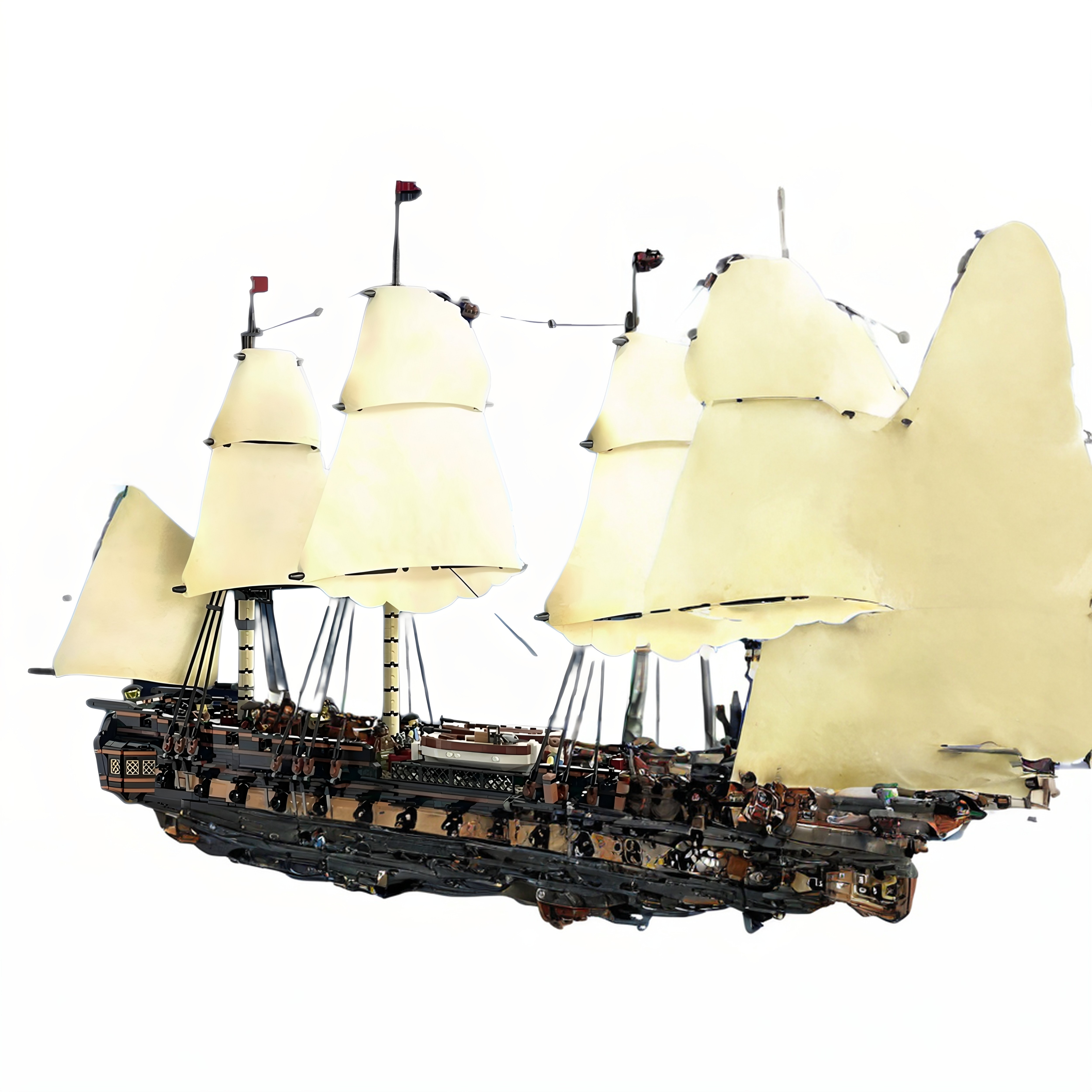 现货小颗粒MOC-147318超级航海者重型护卫舰积木玩具模型礼物摆件