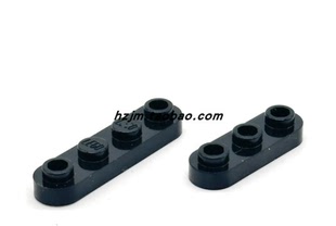 华志积木77845 77850 6428168 6428167 黑色 圆角板带孔拼装积木