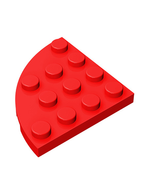 积木30565 4x4 圆角板弧形零件配件MOC定制DIY礼品玩具科教