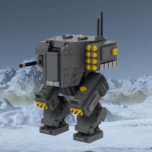 现货小颗粒MOC-175210拼装积木EX-45爱国者外骨骼服玩具地狱潜兵2