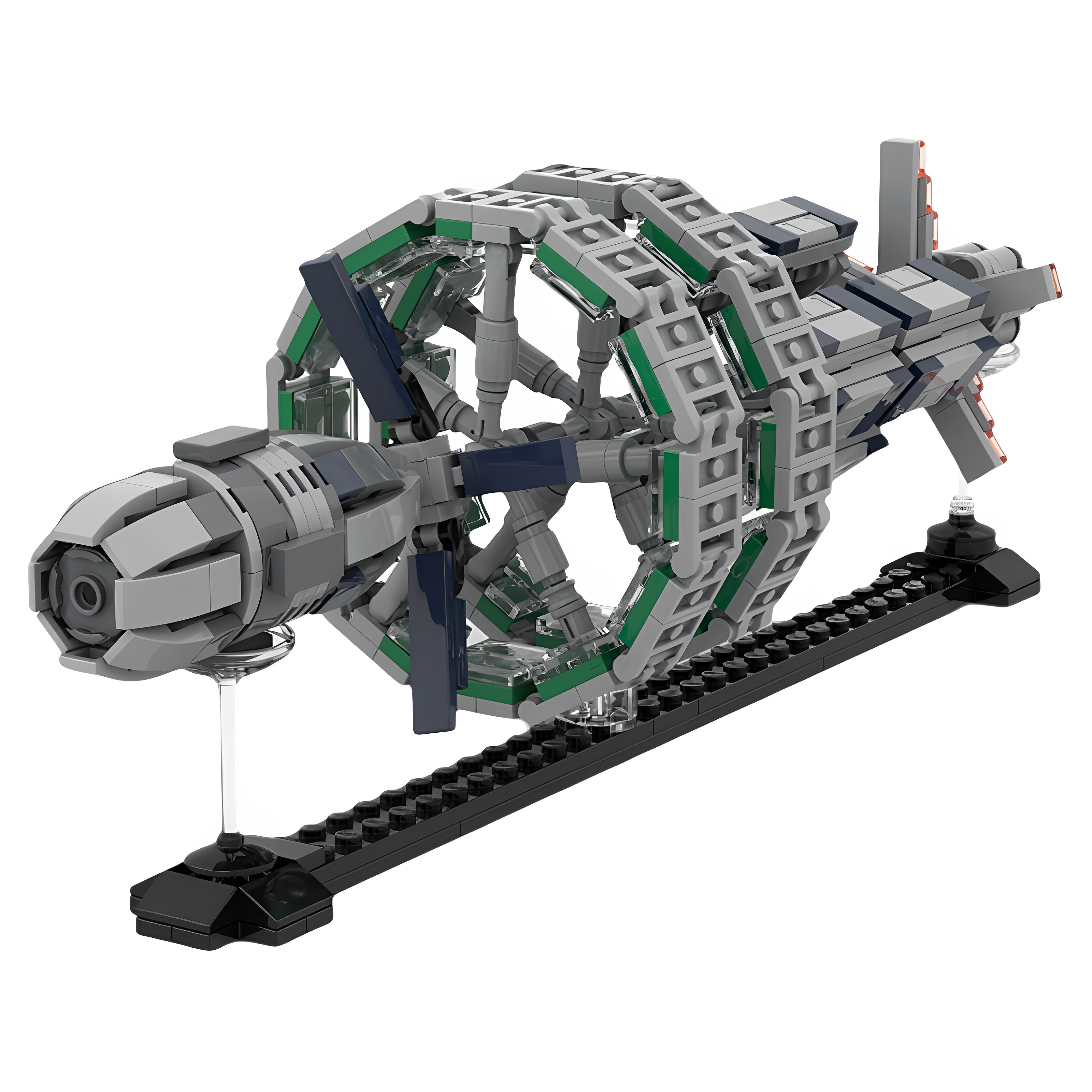 高砖零件MOC-129155发动机舱