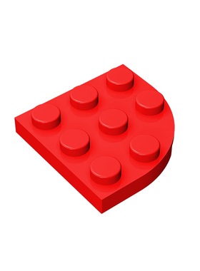 华志积木30357积木3x3圆角板弧形玩具配件零件拼装拼插