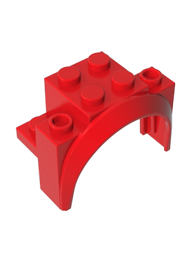 积木18974 2x4x2车辆轮拱 挡泥板零件配件MOC定制DIY礼品玩具科教