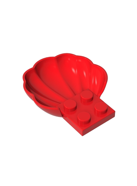 积木18970 大贝壳零件配件MOC定制DIY礼品玩具科教