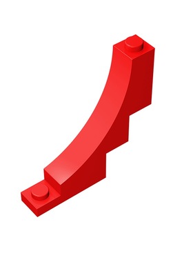 华志积木30099积木1x5x4 反向弧形砖玩具配件零件拼装拼插