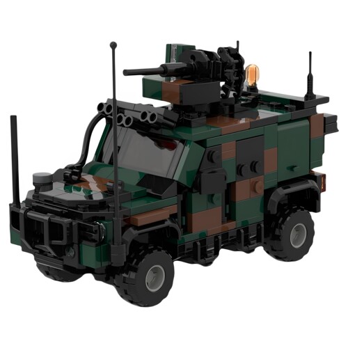 MOC-80034军事装甲车积木玩具