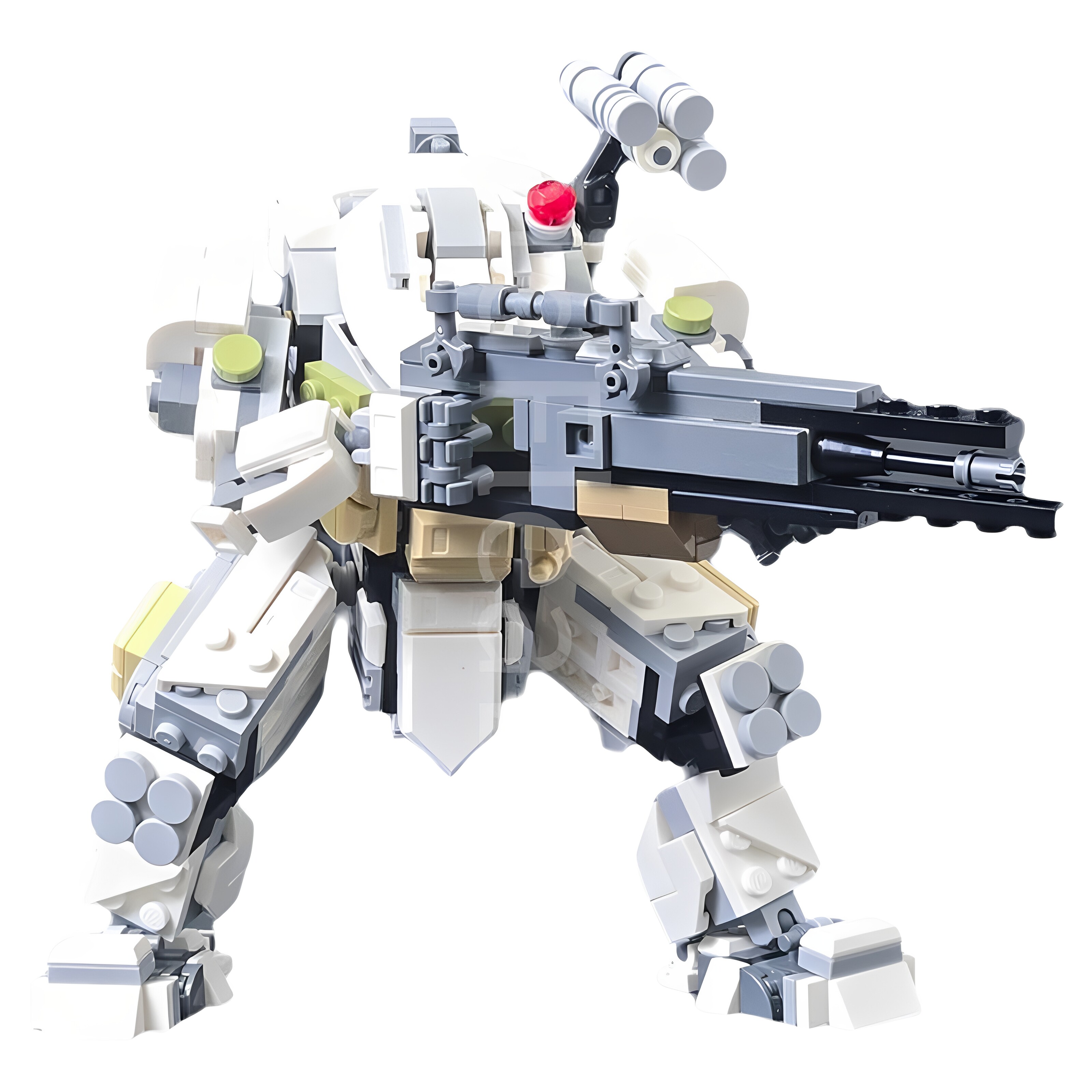 现货小颗粒MOC-179271泰坦陨落的食人魔机甲游戏积木玩具模型摆件
