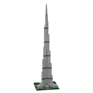 现货小颗粒MOC-131908哈利法塔建筑摩天大楼积木玩具模型礼物摆件