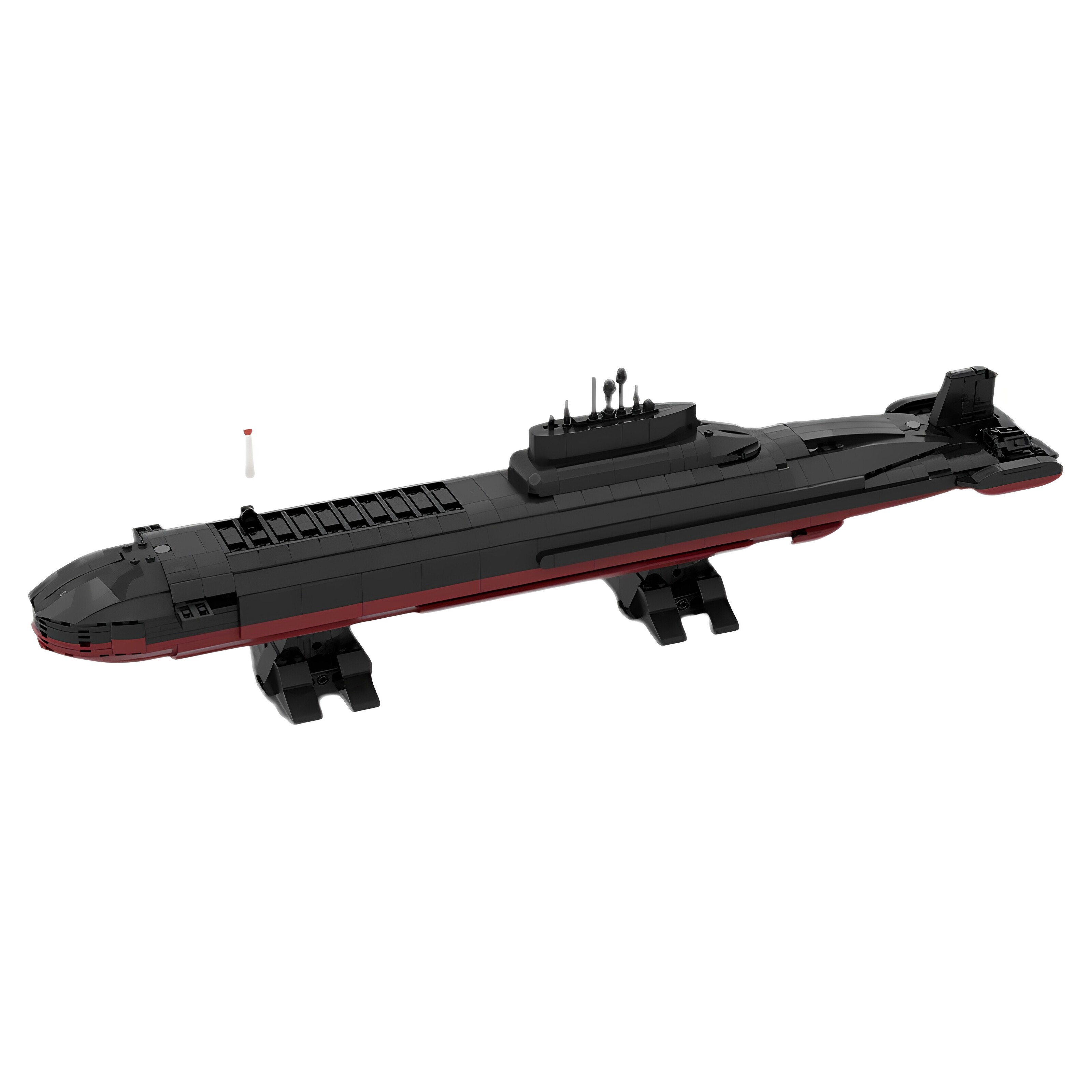 现货小颗粒MOC-186954核潜艇台风1:300比例积木玩具模型礼物摆件