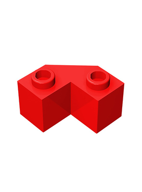 积木87620 2x2 斜角多面砖零件配件MOC定制DIY礼品玩具科教