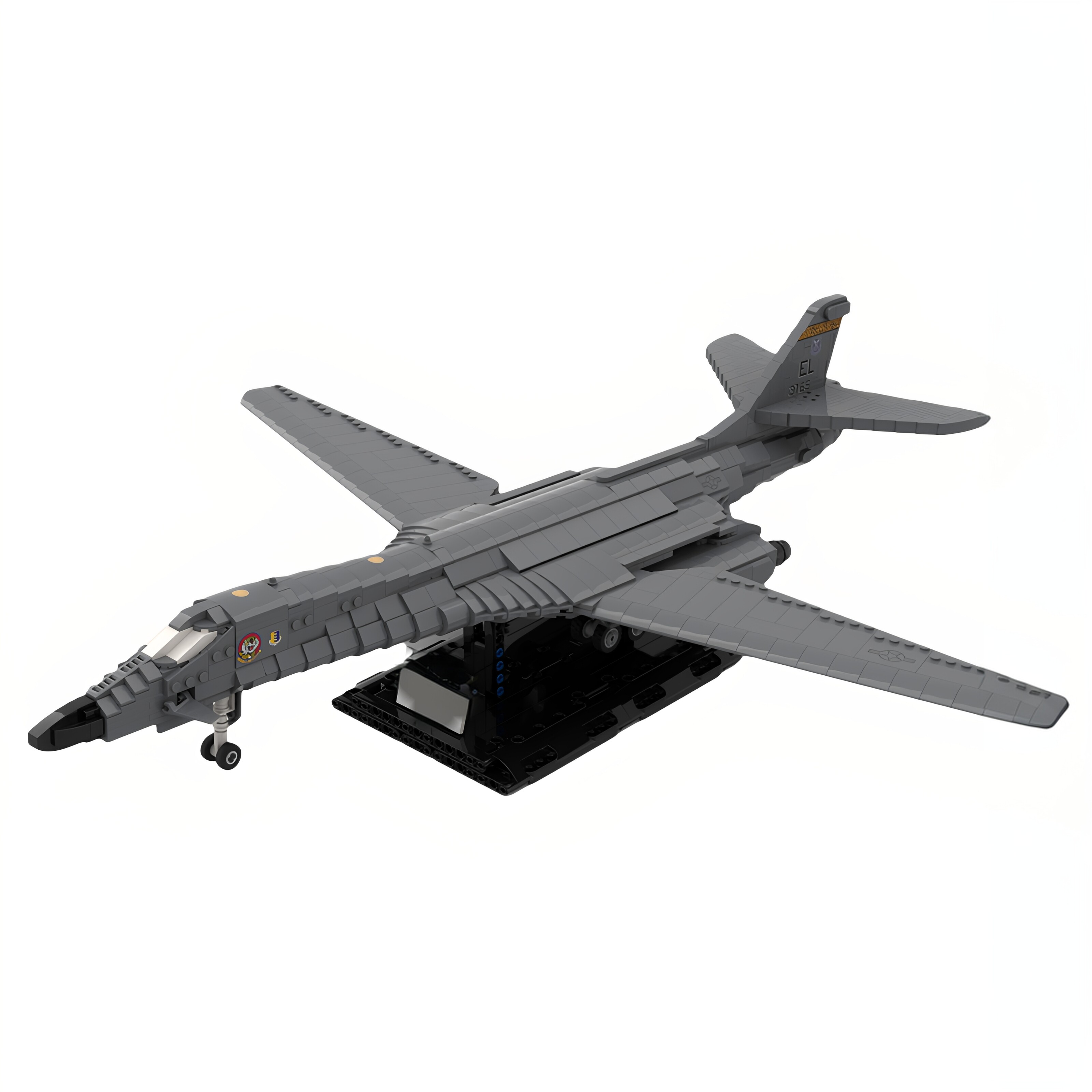 现货小颗粒MOC-141727骑兵轰炸机1:72比例积木玩具模型礼物摆件