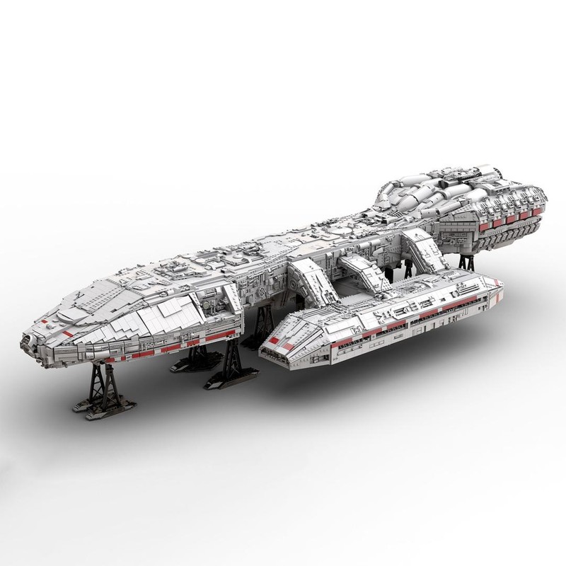 MOC-144769积木太空堡垒卡拉狄加高难度拼装模型