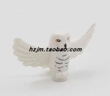 华志积木67632bp01/67871 国产积木 哈利波特海德薇 展翅猫头鹰