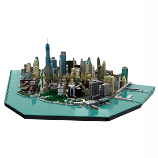 现货小颗粒MOC-57356纽约市建筑积木益智玩具模型礼物摆件
