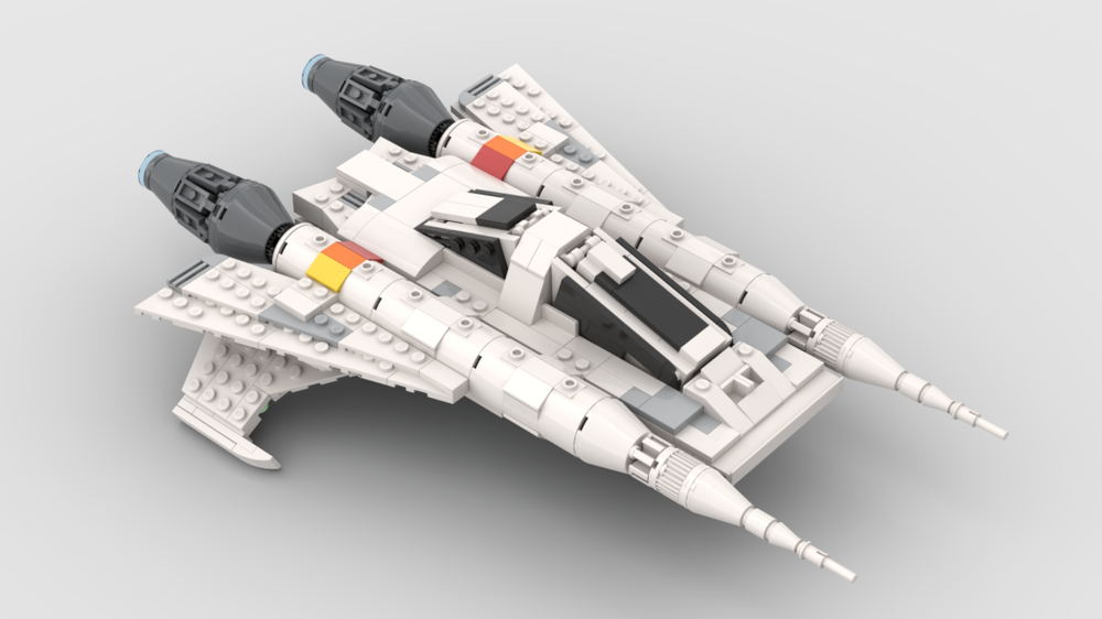 现货小颗粒MOC48610积木益智太空巴克·罗杰斯星际战斗机玩具模型
