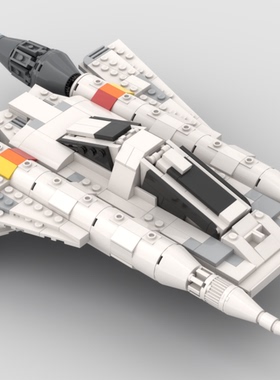现货小颗粒MOC48610积木益智太空巴克·罗杰斯星际战斗机玩具模型