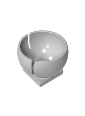 积木44358 圆柱半球3x3球塔插座 2x2底零件配件MOC定制DIY礼品玩