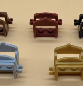 华志积木 国产小颗粒零件 4491 动物配件马鞍moc配件 18306