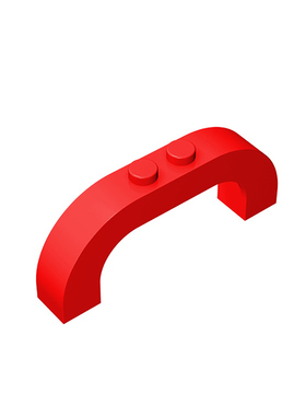 积木6183-24434 1x6x2 拱形砖零件配件MOC定制DIY礼品玩具科教