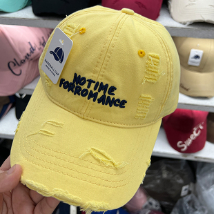 帽子女秋冬空顶帽可扎马尾棒球帽软顶鸭舌帽显脸小遮阳帽2026新款