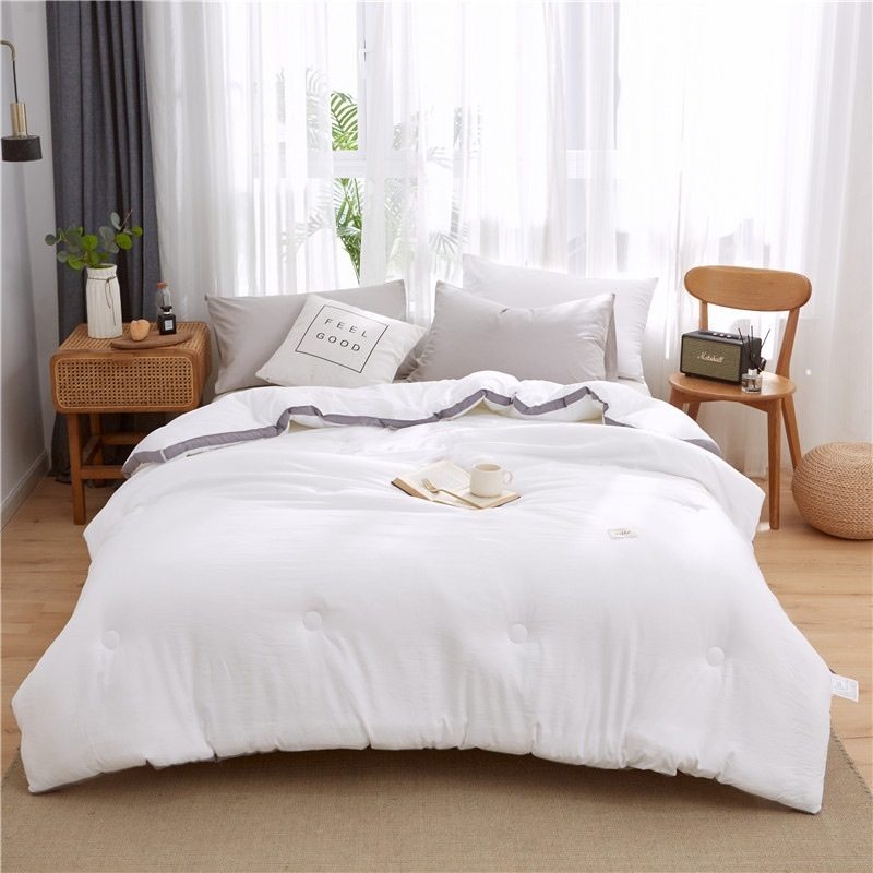 简约水洗棉被子 四季保暖被芯空调被薄夏被 加厚秋冬被礼品被,床上用品,化纤被,淘宝优惠券,粉丝福利购,淘宝优惠卷
