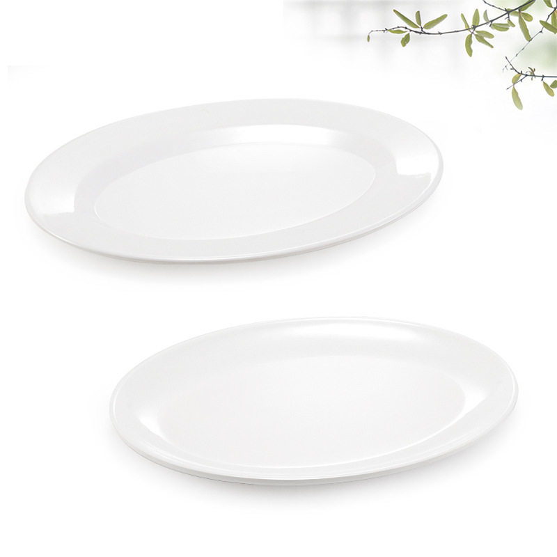 密胺椭圆形鱼盘凉菜盘塑料仿瓷盘子碟子餐厅饭店餐具炒菜盘子商用,餐饮具,盘,淘宝优惠券,粉丝福利购,淘宝优惠卷