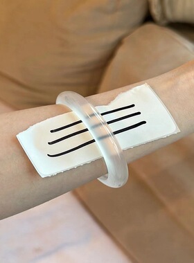 天然冰透高冰白月光荔枝冻玛瑙正圈手镯冰种玻璃种香槟玉髓镯子女