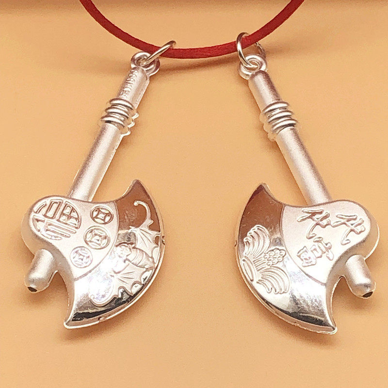 S999纯银代代富代代斧头吊坠儿童银饰保平安吊坠银斧头 投资摆件,服饰配件/皮带/帽子/围巾,其他配件,淘宝优惠券,粉丝福利购,淘宝优惠卷