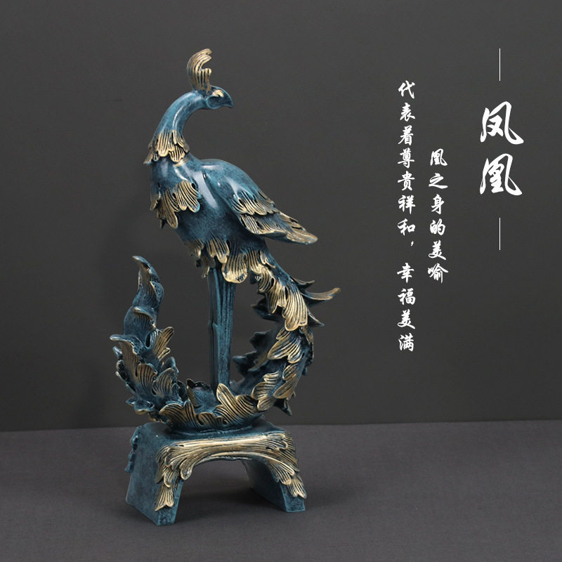 北欧玄关客厅凤凰摆件家居饰品电视酒柜装饰乔迁新居礼品结婚礼物,特色手工艺,其他特色工艺品,淘宝优惠券,粉丝福利购,淘宝优惠卷