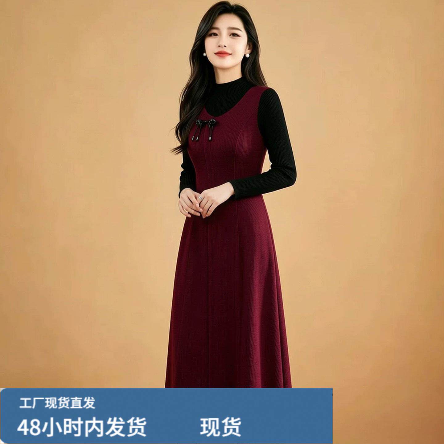 连衣裙2026新款女春秋十三行今年流行爆款气质减龄品牌轻奢