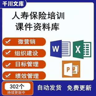 保险业务员营销员培训训练资料课件健康险理财险销售保单开发技巧