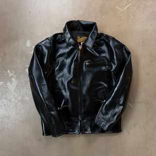 Y'2 LEATHER 百搭复古 日常通勤特制轻量化茶芯马皮机车皮衣夹克